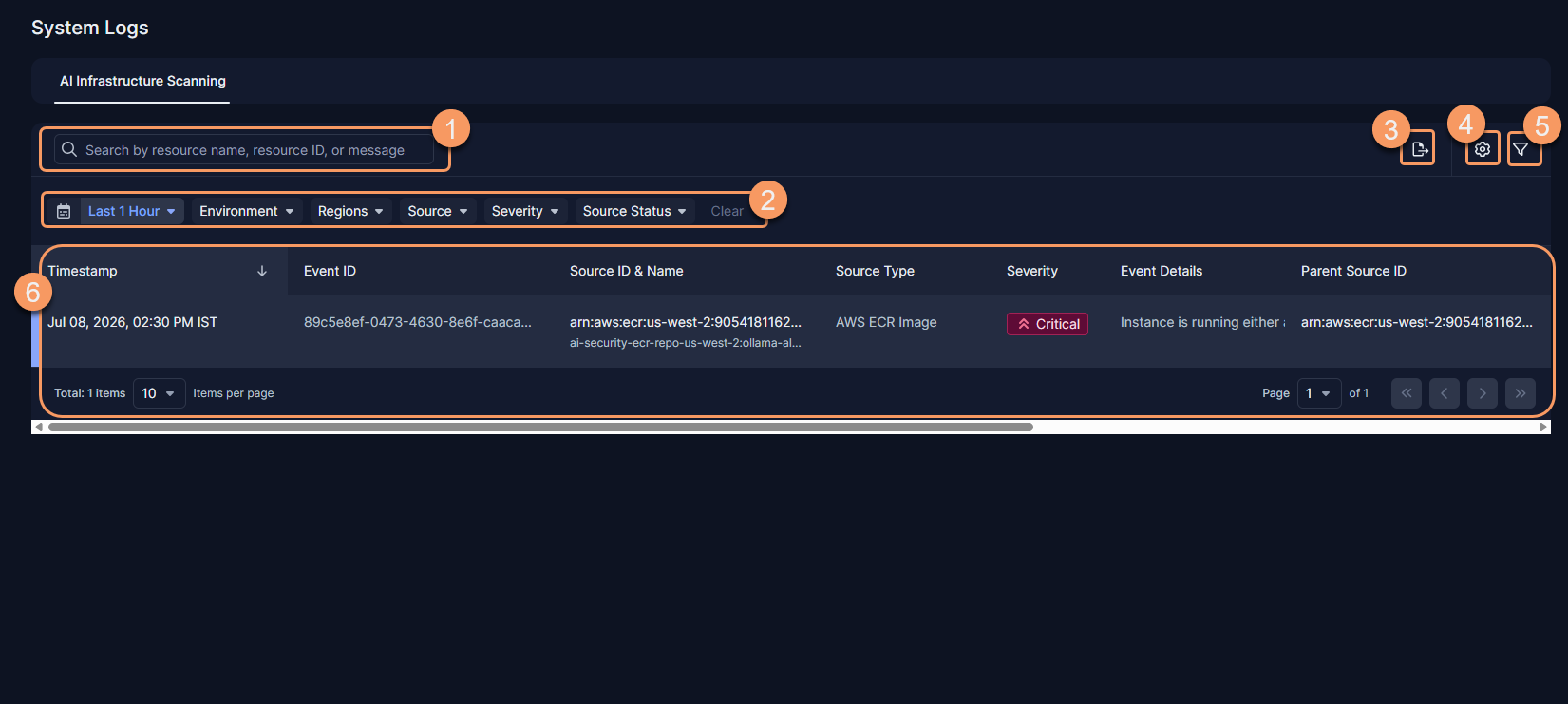 TASSRRY様確認ページ About System Logs - AI Infra Scanning | Zscaler