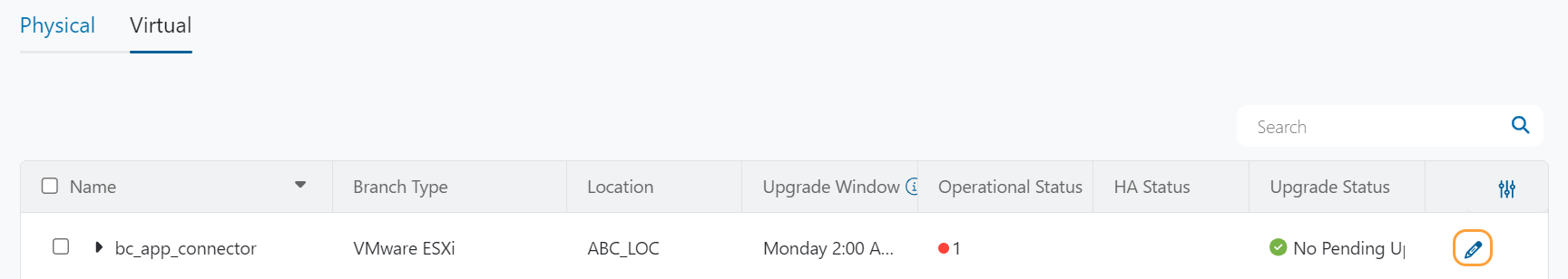 Editing Virtual Branch Devices | Zscaler