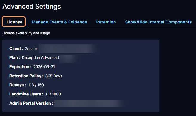 詳細設定の管理 | Zscaler