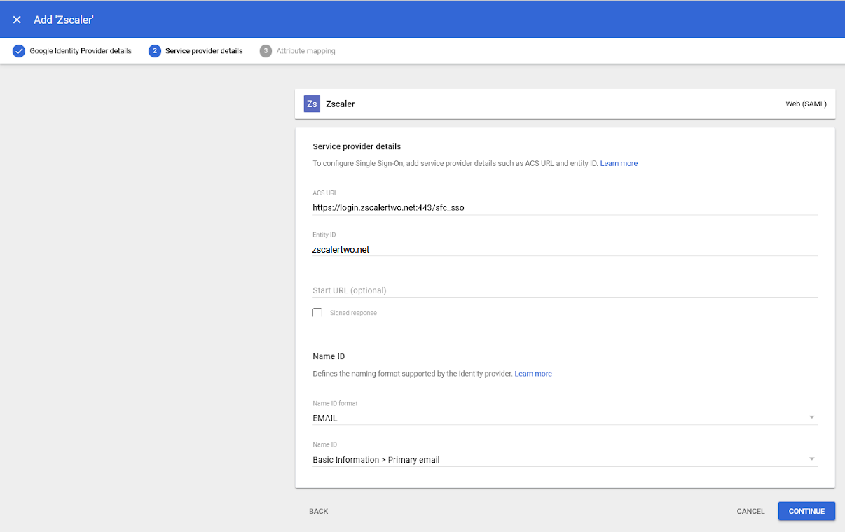 SAML & SCIM Configuration Guide for Google Workspace | Zscaler