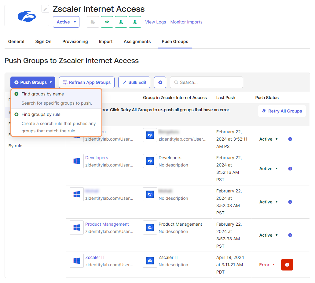 SAML & SCIM Configuration Guide for Okta | Zscaler