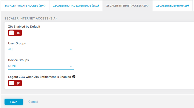 Enabling Zia For Device Groups Zscaler