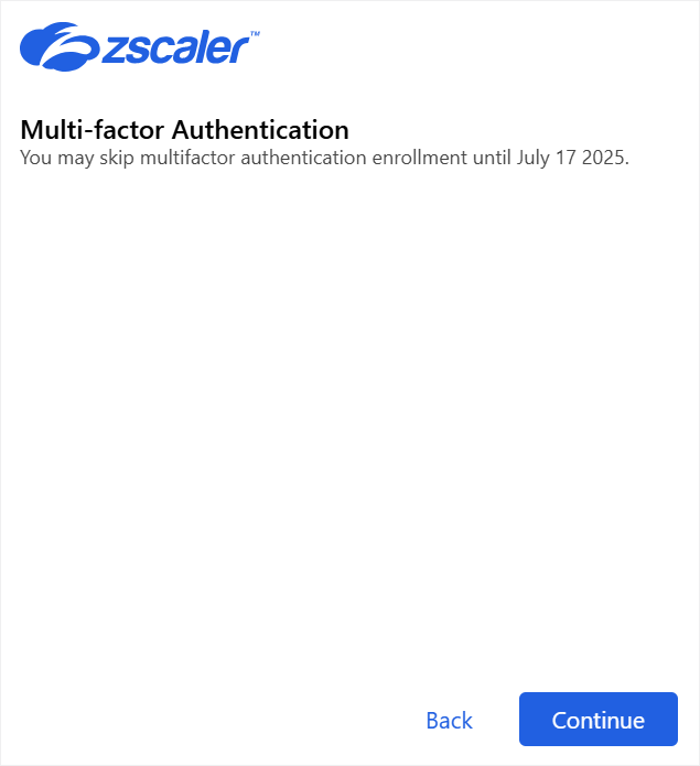 ☻様　確認用 多要素認証の構成 | Zscaler