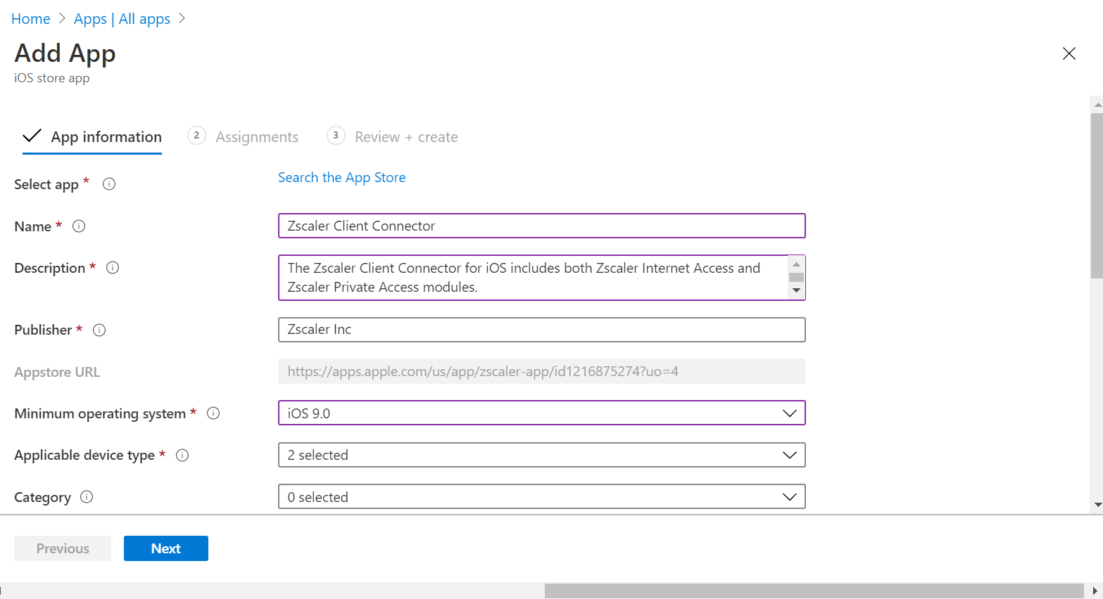 Deploying Zscaler Client Connector with Microsoft Intune for iOS Zscaler