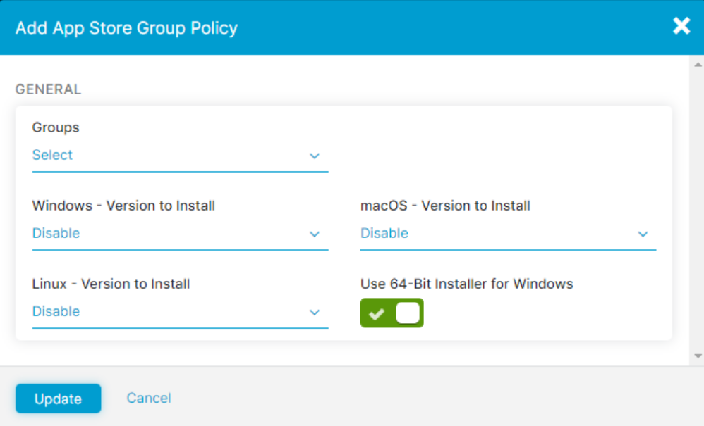Configuring Update Settings for Zscaler Client Connector Zscaler