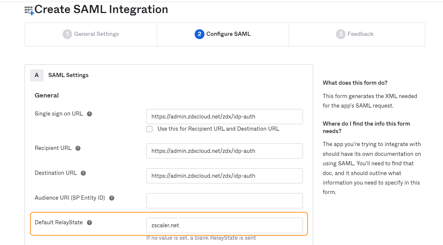 Admin SAML Configuration Guide For Okta | Zscaler