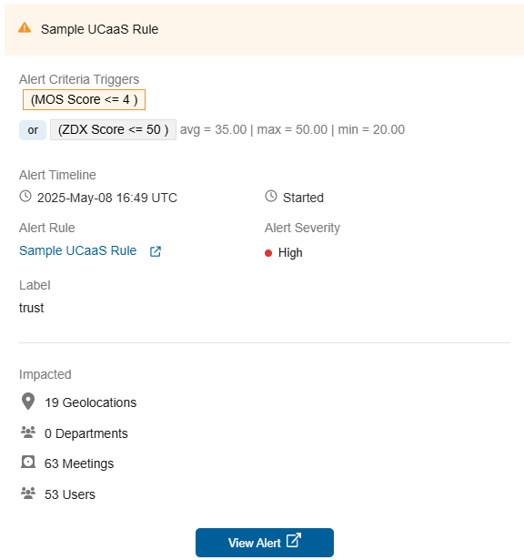 アラートメールの説明 | Zscaler