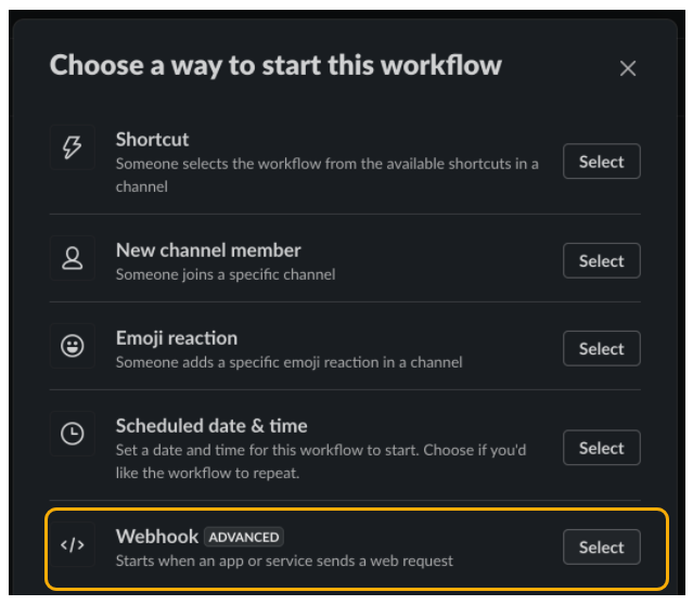 slack workflow builder conditional