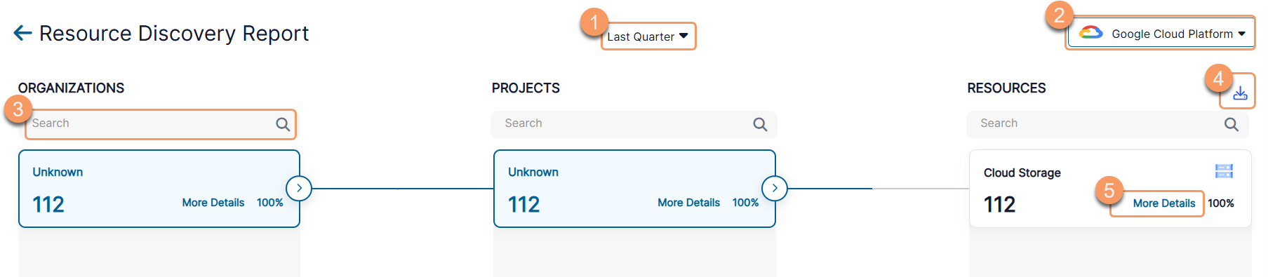 リソース検出レポートの表示 | Zscaler