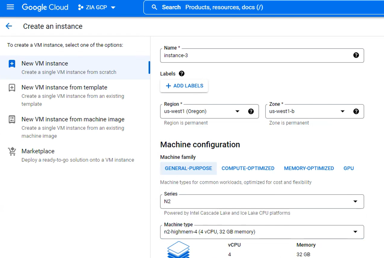 Google Cloud Platformの仮想サービスエッジの設定 | Zscaler