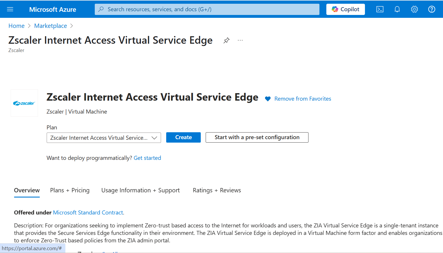 Microsoft Azureの仮想サービスエッジクラスタの設定 | Zscaler
