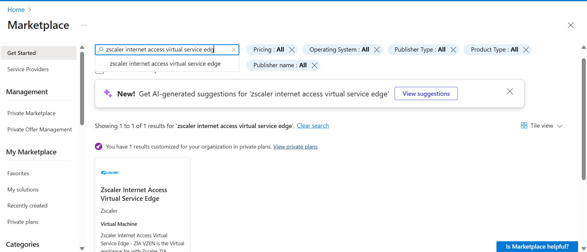 Microsoft Azureの仮想サービスエッジクラスタの設定 | Zscaler