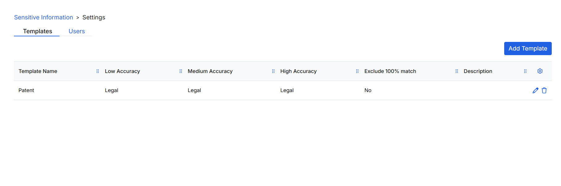 Configuring Sensitive Information Settings | Zscaler