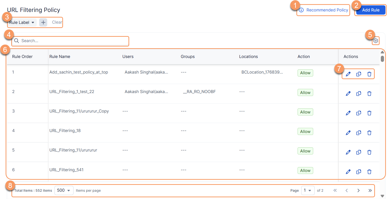 URLフィルタリングについて | Zscaler