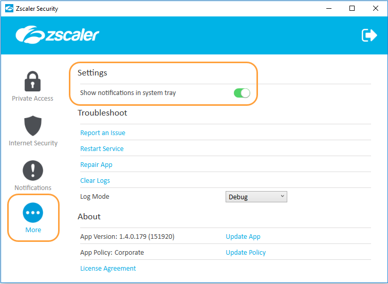 Viewing Notifications on the Zscaler App (Windows) Zscaler