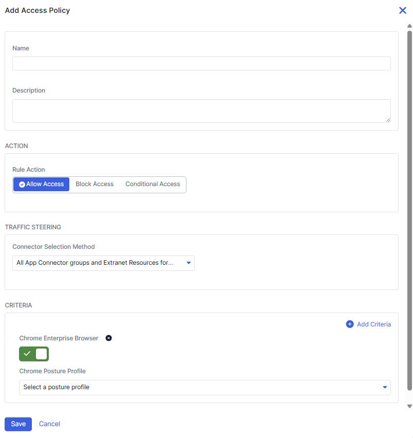 Chrome Enterpriseブラウザー コネクター設定の構成 | Zscaler