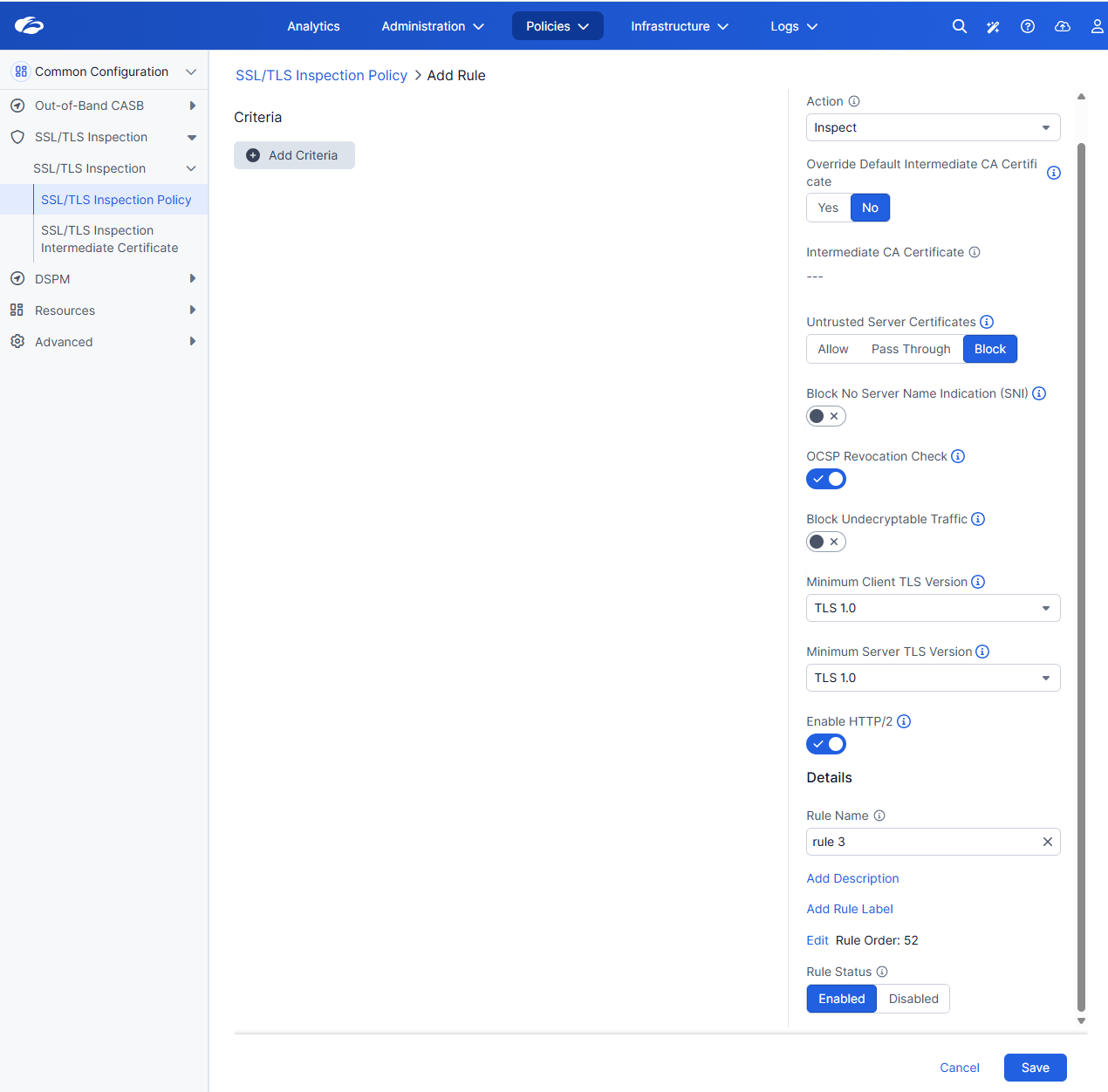 インターネットとSaaS TLSおよびSSLインスペクションのリーディング
