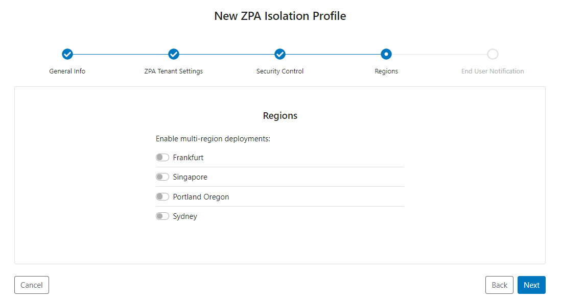 Creating a ZPA Isolation Profile for Cloud Browser Isolation Zscaler